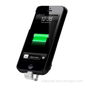 MFI Charging Case for iPhone 5/5C/5S, with 2,200mAh Capacity